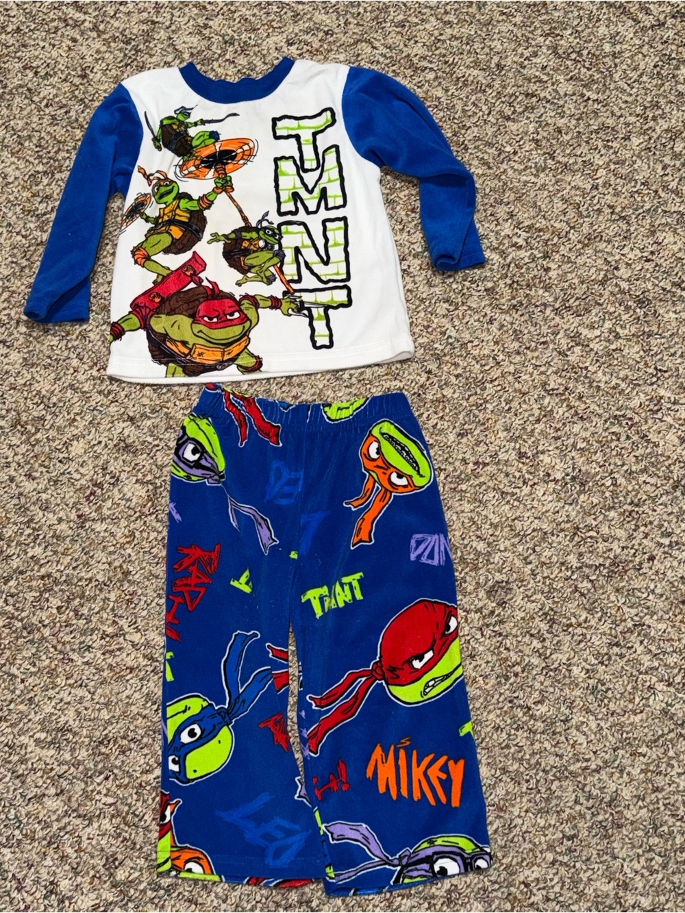Boys girls size 2T‎ pajamas Teenage Mutant Ninja Turtles Boys Pajama Set